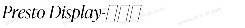 Presto Display字体转换 Presto Display字体转换